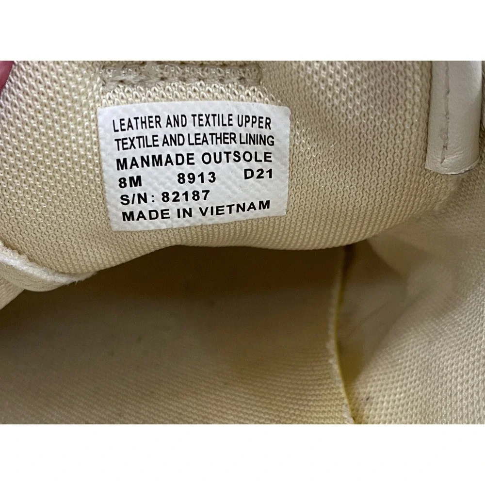 Tory Burch‎ HANK Women 8M Cream White Suede Leather Track Sneakers 82187